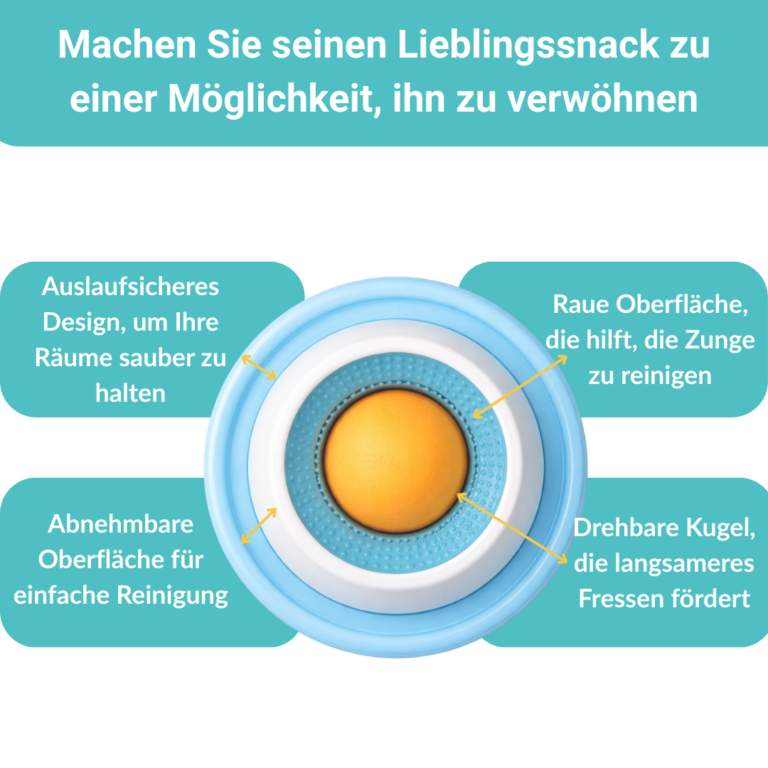 Anti-Stress-Futternapf für langsames Fressen